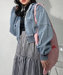 AS KNOW AS plus | ◯フード付き クロップド丈ジャケット  セットアップ対応(その他アウター)