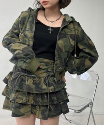 AS KNOW AS plus | ◯フード付き クロップド丈ジャケット  セットアップ対応(その他アウター)