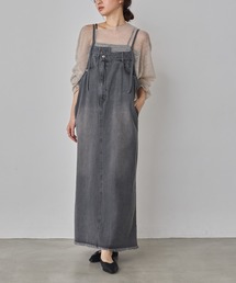 hunch（ハンチ）の「デニム/ツイル ジャンパースカート（ジャンパースカート）」