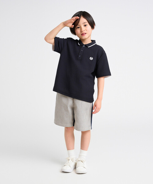 COMME CA ISM(コムサイズム)の「ベーシック ポロシャツ(ポロシャツ・キッズ・ネイビー/ホワイト・100cm/110cm/120cm/140cm/150cm/130cm)」の8枚目の写真