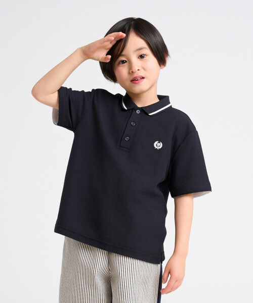 COMME CA ISM(コムサイズム)の「ベーシック ポロシャツ(ポロシャツ・キッズ・ネイビー/ホワイト・100cm/110cm/120cm/140cm/150cm/130cm)」の10枚目の写真