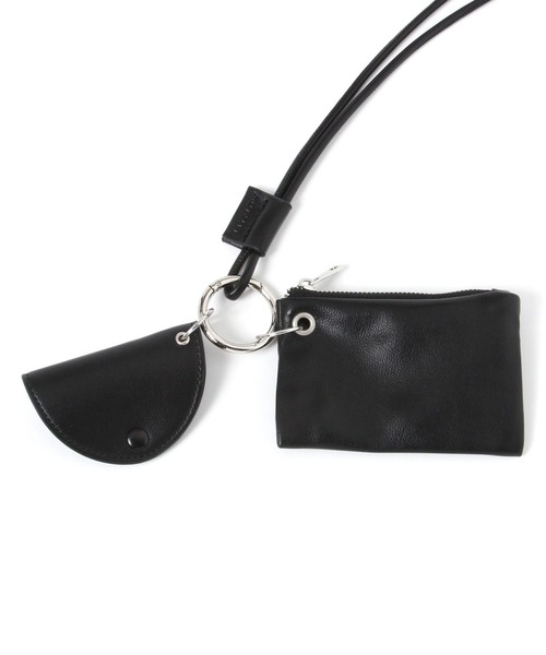 BAYFLOW（ベイフロー）の「[コインケースとサングラスホルダー付き]レザーネックストラップ（コインケース・レディース・ブラック・FREE）」の2枚目の写真