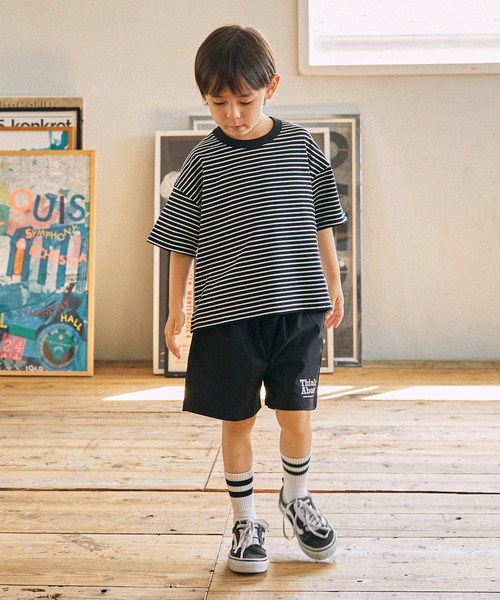 GENERATOR（ジェネレーター）の「GENERATOR/ジェネレーター ボーダーTシャツ（Tシャツ/カットソー・キッズ・ホワイト/ブラック・XL/L/M）」の4枚目の写真