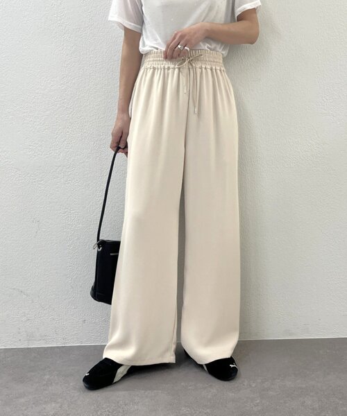 Omekashi(オメカシ)の「イージーパンツ(その他パンツ・レディース・オフホワイト/ブラック/チャコールグレー・38/36/PS)」の2枚目の写真