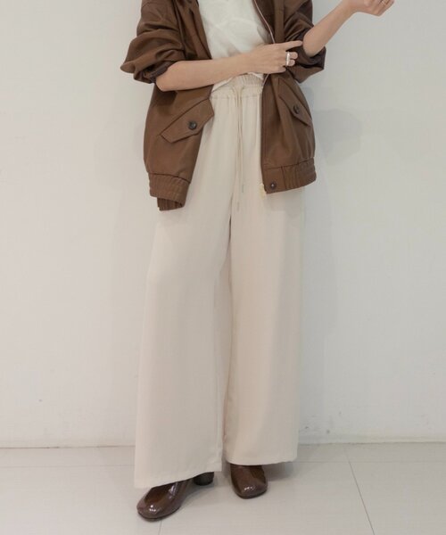 Omekashi(オメカシ)の「イージーパンツ(その他パンツ・レディース・オフホワイト/ブラック/チャコールグレー・38/36/PS)」の6枚目の写真