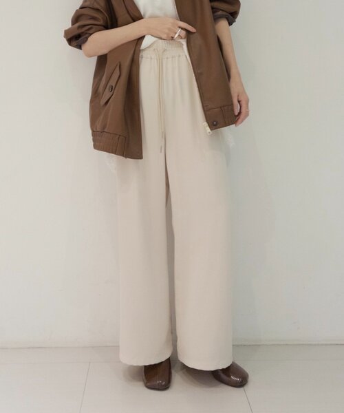 Omekashi(オメカシ)の「イージーパンツ(その他パンツ・レディース・オフホワイト/ブラック/チャコールグレー・38/36/PS)」の7枚目の写真