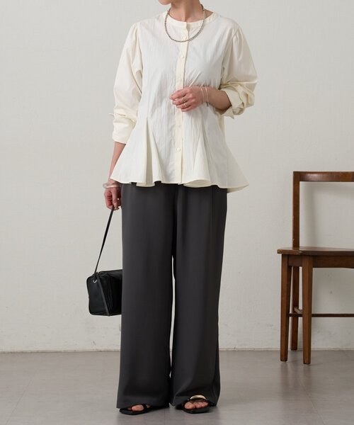 Omekashi(オメカシ)の「イージーパンツ(その他パンツ・レディース・オフホワイト/ブラック/チャコールグレー・38/36/PS)」の19枚目の写真