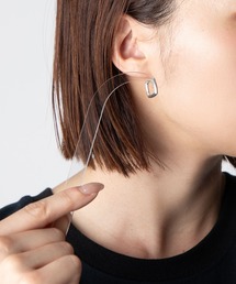 TOM WOOD | TOM WOOD Frame Hoops Satin Small トムウッド フレーム フープ サテン   ピアス(ピアス（両耳用）)