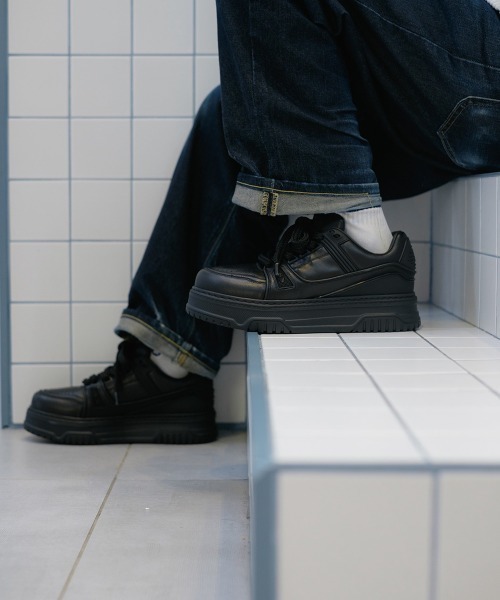 DISTORTION(ディストーション)の「ディストーション ディセント DISTORTION DISSENT 4cm メンズ 厚底 スニーカー DIS25F0006(スニーカー・メンズ・White/Black・40/41/42/43)」の16枚目の写真