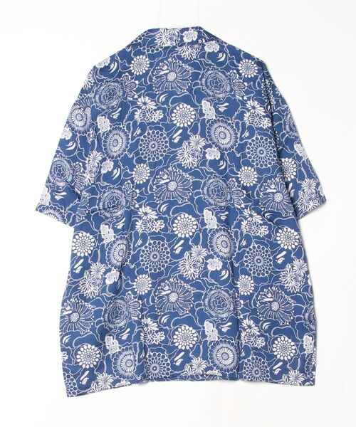 A BATHING APE(アベイシングエイプ)の「JAPANESE INDIGO ART CAMO OPEN COLLAR SS SHIRT(シャツ/ブラウス・メンズ・インディゴブルー・XX-LARGE/X-LARGE/SMALL/MEDIUM/LARGE)」の6枚目の写真