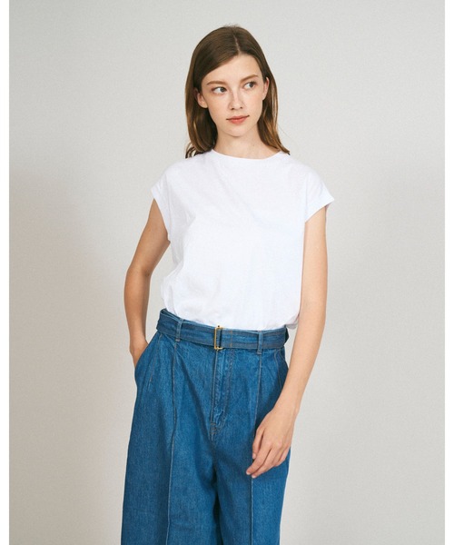 Mackintosh(マッキントッシュ)の「MXB054(Tシャツ/カットソー・レディース・ホワイト/ダークカーキ/ブラック・8/6)」の4枚目の写真