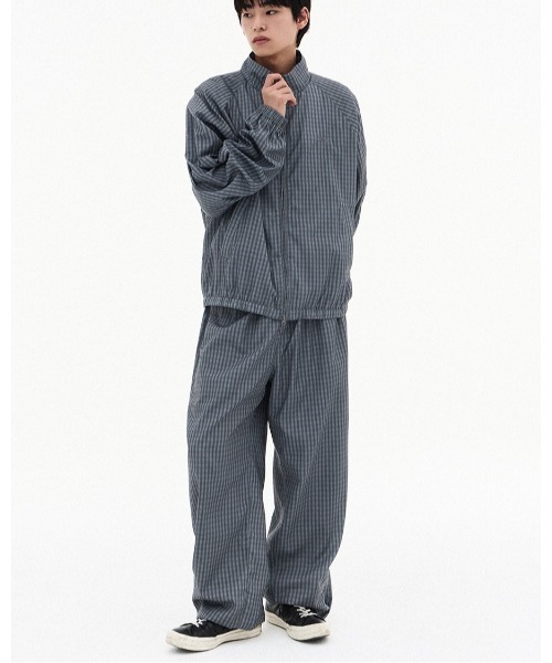 F.ILLUMINATE（フィルミネイト）の「【UNISEX】Filluminate／チェックトラックジャケット（ブルゾン・レディース・チャコール/グレー・SMALL/MEDIUM）」の9枚目の写真