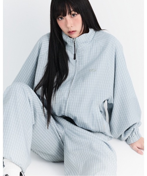 F.ILLUMINATE（フィルミネイト）の「【UNISEX】Filluminate／チェックトラックジャケット（ブルゾン・レディース・チャコール/グレー・SMALL/MEDIUM）」の6枚目の写真