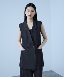 VICKY（ビッキー）の「ナイロンツイルデニムベスト≪手洗い可能≫（ベスト）」
