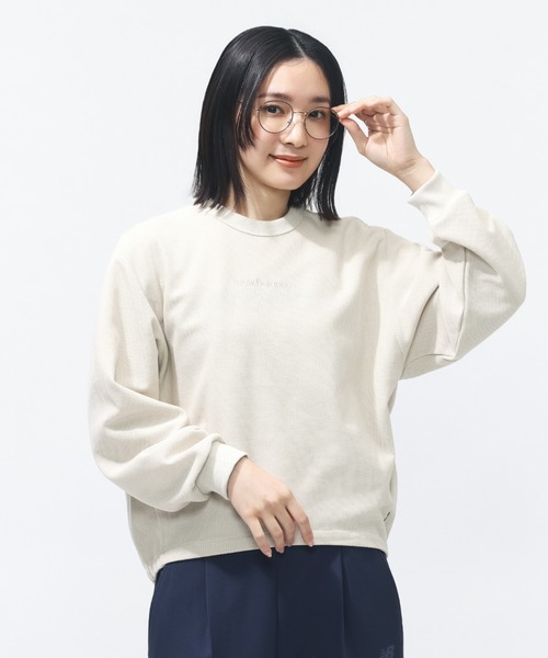 NEW BALANCE(ニューバランス)の「【New Balance×アルペン限定モデル】ニューバランス New Balance ドビーロングスリーブプルオーバー(Tシャツ/カットソー・レディース・ブラック/ネイビー/アイボリー・M/L)」の5枚目の写真