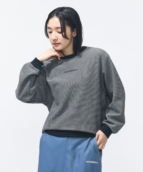 NEW BALANCE(ニューバランス)の「【New Balance×アルペン限定モデル】ニューバランス New Balance ドビーロングスリーブプルオーバー(Tシャツ/カットソー・レディース・ブラック/ネイビー/アイボリー・M/L)」の12枚目の写真