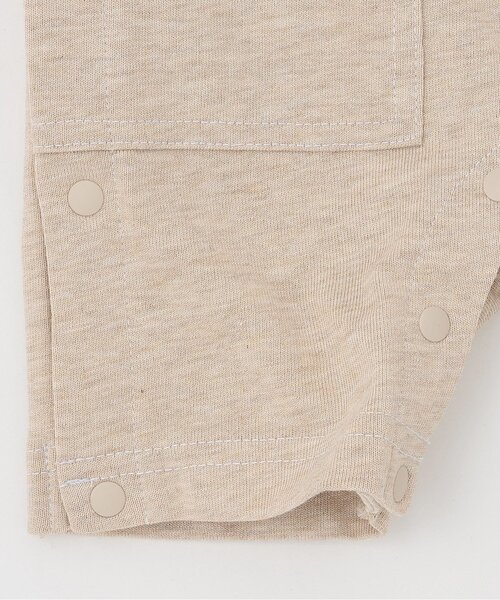 kladskap（クレードスコープ）の「ピクニック柄半袖カバーオール（ロンパース・キッズ・オフホワイト/サックスブルー・80ｃｍ/70cm）」の6枚目の写真