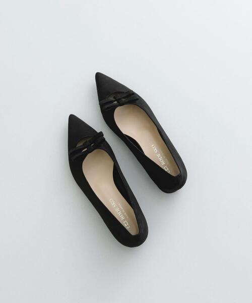 RODE SKO（ロデスコ）の「『MADE IN JAPAN』 ダブルリボンフラットパンプス（パンプス・レディース・ブラック/マスタード/キャメル・38/36/37）」の15枚目の写真