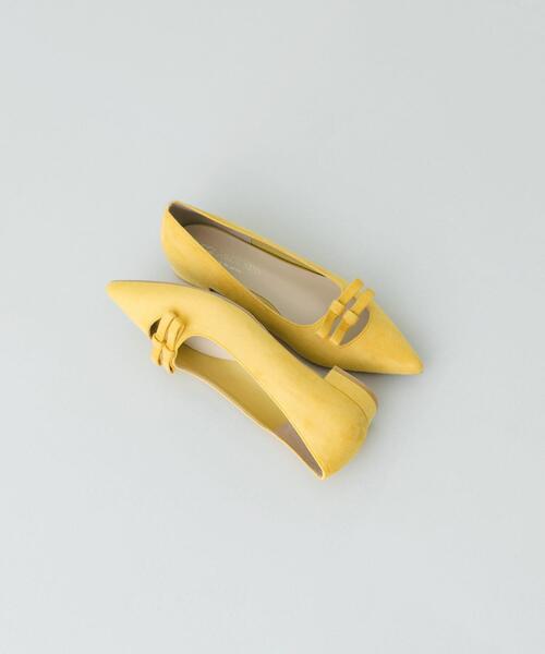 RODE SKO（ロデスコ）の「『MADE IN JAPAN』 ダブルリボンフラットパンプス（パンプス・レディース・ブラック/マスタード/キャメル・38/36/37）」の6枚目の写真