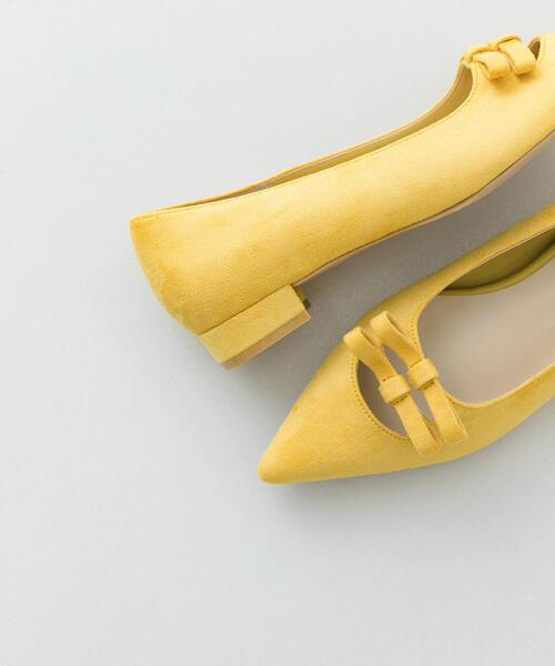 RODE SKO（ロデスコ）の「『MADE IN JAPAN』 ダブルリボンフラットパンプス（パンプス・レディース・ブラック/マスタード/キャメル・38/36/37）」の7枚目の写真