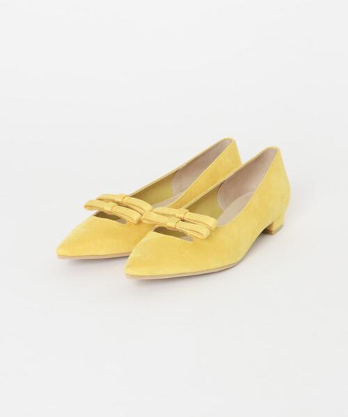 RODE SKO（ロデスコ）の「『MADE IN JAPAN』 ダブルリボンフラットパンプス（パンプス・レディース・ブラック/マスタード/キャメル・38/36/37）」の9枚目の写真