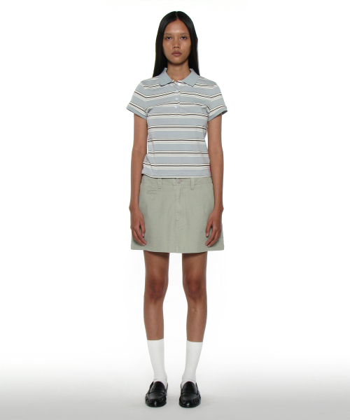 PARTIMENTO WOMEN(パルティメントウィメン)の「PWC 90s ポケットポロショートスリーブTシャツ_スカイ(ポロシャツ・レディース・その他・SMALL/MEDIUM/LARGE)」の10枚目の写真