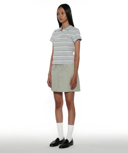 PARTIMENTO WOMEN(パルティメントウィメン)の「PWC 90s ポケットポロショートスリーブTシャツ_スカイ(ポロシャツ・レディース・その他・SMALL/MEDIUM/LARGE)」の9枚目の写真