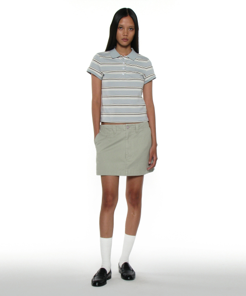 PARTIMENTO WOMEN(パルティメントウィメン)の「PWC 90s ポケットポロショートスリーブTシャツ_スカイ(ポロシャツ・レディース・その他・SMALL/MEDIUM/LARGE)」の7枚目の写真