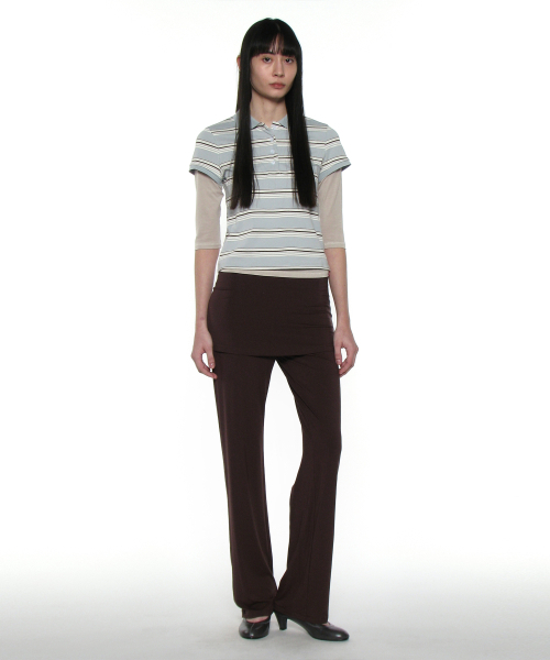 PARTIMENTO WOMEN(パルティメントウィメン)の「PWC 90s ポケットポロショートスリーブTシャツ_スカイ(ポロシャツ・レディース・その他・SMALL/MEDIUM/LARGE)」の4枚目の写真