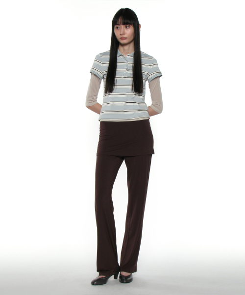 PARTIMENTO WOMEN(パルティメントウィメン)の「PWC 90s ポケットポロショートスリーブTシャツ_スカイ(ポロシャツ・レディース・その他・SMALL/MEDIUM/LARGE)」の3枚目の写真