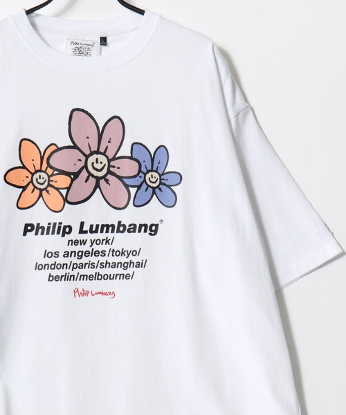 Philip Lumbang(フィリップランバン)の「Philip Lumbang/フィリップランバン オーバーサイズ ストリート バックプリント ロゴ ワンポイント刺繍 半袖Tシャツ/レディース メンズ(Tシャツ/カットソー・メンズ・ホワイト/ブラック/ホワイト系その他2/ホワイト系その他3/ブラック系その他2/ブラック系その他3/ホワイト系その他/ブラック系その他・M/L/XL)」の12枚目の写真