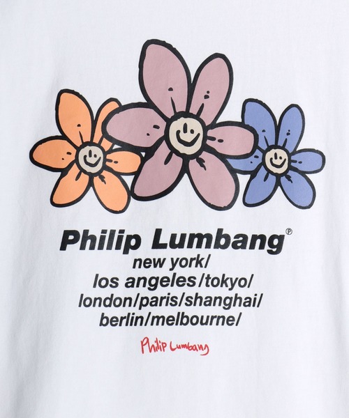 Philip Lumbang(フィリップランバン)の「Philip Lumbang/フィリップランバン オーバーサイズ ストリート バックプリント ロゴ ワンポイント刺繍 半袖Tシャツ/レディース メンズ(Tシャツ/カットソー・メンズ・ホワイト/ブラック/ホワイト系その他2/ホワイト系その他3/ブラック系その他2/ブラック系その他3/ホワイト系その他/ブラック系その他・M/L/XL)」の19枚目の写真