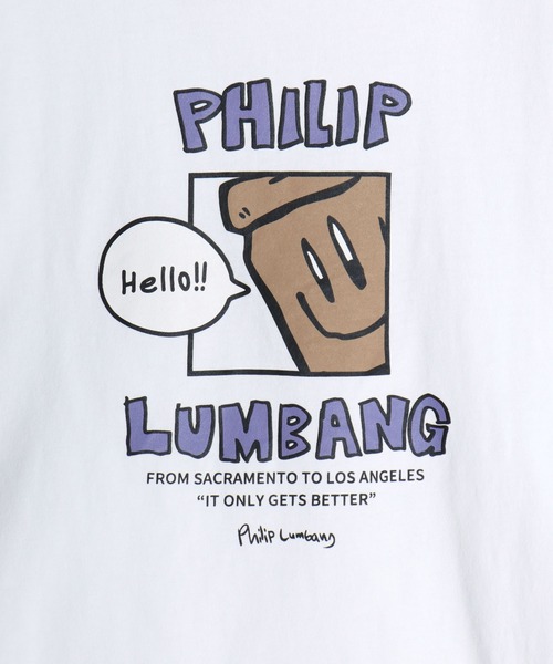 Philip Lumbang(フィリップランバン)の「Philip Lumbang/フィリップランバン オーバーサイズ ストリート バックプリント ロゴ ワンポイント刺繍 半袖Tシャツ/レディース メンズ(Tシャツ/カットソー・メンズ・ホワイト/ブラック/ホワイト系その他2/ホワイト系その他3/ブラック系その他2/ブラック系その他3/ホワイト系その他/ブラック系その他・M/L/XL)」の21枚目の写真
