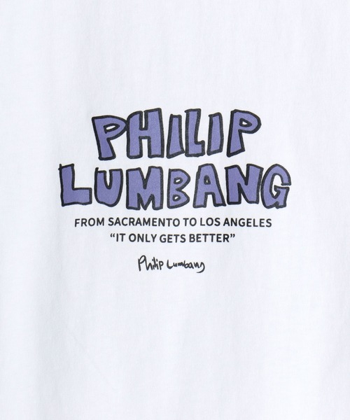 Philip Lumbang(フィリップランバン)の「Philip Lumbang/フィリップランバン オーバーサイズ ストリート バックプリント ロゴ ワンポイント刺繍 半袖Tシャツ/レディース メンズ(Tシャツ/カットソー・メンズ・ホワイト/ブラック/ホワイト系その他2/ホワイト系その他3/ブラック系その他2/ブラック系その他3/ホワイト系その他/ブラック系その他・M/L/XL)」の20枚目の写真