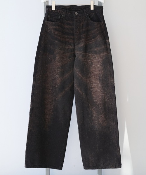 STUDIOUS（ステュディオス）の「【TAAKK/ターク】Wide Denim（デニムパンツ・メンズ・インディゴブルー/ブラウン/ネイビー/グレー・3/2）」の3枚目の写真