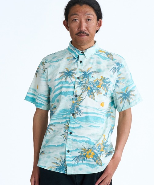 Quiksilver（クイックシルバー）の「クイックシルバー QUIKSILVER APERO CLASSIC SS（シャツ/ブラウス・メンズ・ブラウン/ホワイト×ブルー・S/M/L）」の2枚目の写真
