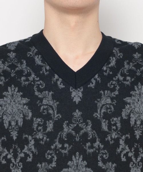 HARE(ハレ)の「ダマスクガラニットベスト(HARE)(ベスト・メンズ・ブラック/ブラウン・FREE)」の20枚目の写真