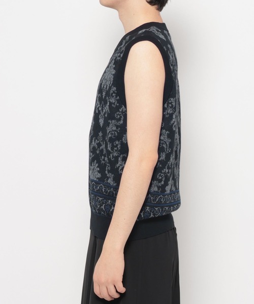 HARE(ハレ)の「ダマスクガラニットベスト(HARE)(ベスト・メンズ・ブラック/ブラウン・FREE)」の18枚目の写真