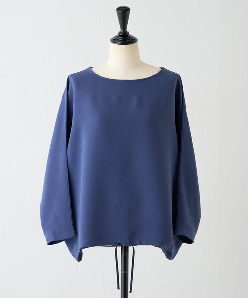 BEARDSLEY(ビアズリー)の「ストレッチジョーゼットプルオーバー(シャツ/ブラウス・レディース・アイボリー/ブルー・FREE)」の6枚目の写真