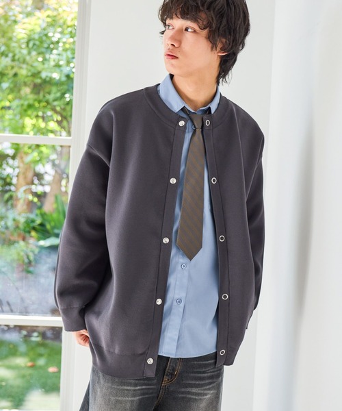 PBLIM(ページボーイリム)の「《UNISEX》リングボタンカーディガン(カーディガン/ボレロ・レディース・ブルー/チャコールグレー/グリーン・FREE)」の2枚目の写真
