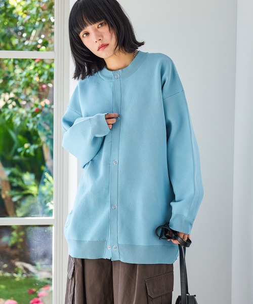 PBLIM(ページボーイリム)の「《UNISEX》リングボタンカーディガン(カーディガン/ボレロ・レディース・ブルー/チャコールグレー/グリーン・FREE)」の10枚目の写真