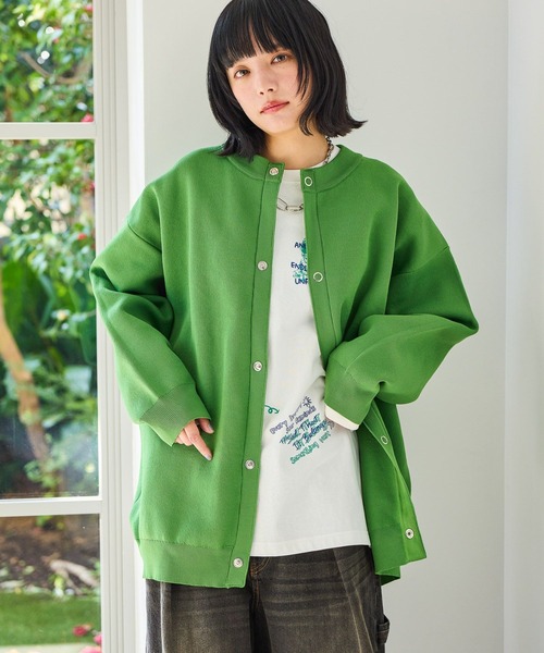 PBLIM(ページボーイリム)の「《UNISEX》リングボタンカーディガン(カーディガン/ボレロ・レディース・ブルー/チャコールグレー/グリーン・FREE)」の9枚目の写真