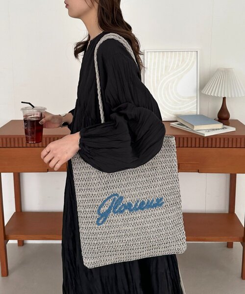 雑材サガラ刺繍トートバッグ（トートバッグ）｜DISCOAT（ディスコート