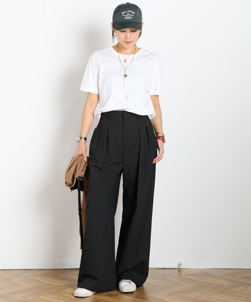 AP STUDIO(エーピーストゥディオ)の「Oasis レギュラーサイズTシャツ(Tシャツ/カットソー・レディース・ホワイト/ベージュ/ブラック・FREE)」の11枚目の写真