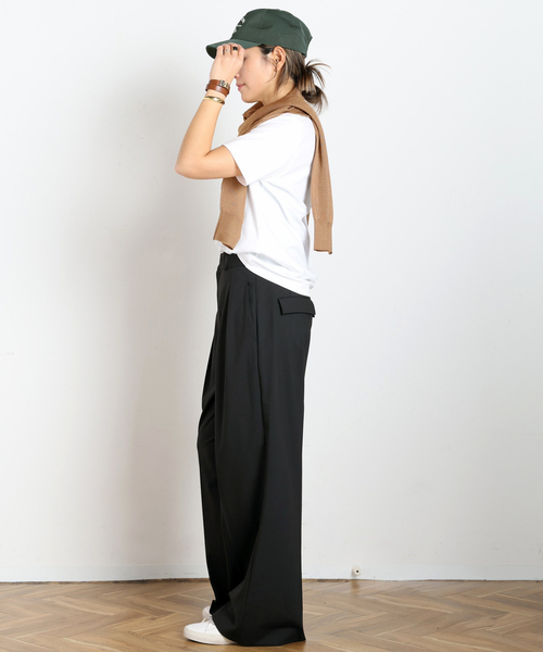 AP STUDIO(エーピーストゥディオ)の「Oasis レギュラーサイズTシャツ(Tシャツ/カットソー・レディース・ホワイト/ベージュ/ブラック・FREE)」の15枚目の写真