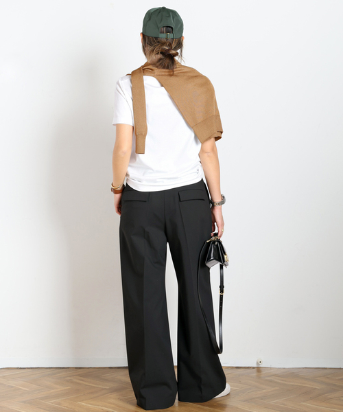 AP STUDIO(エーピーストゥディオ)の「Oasis レギュラーサイズTシャツ(Tシャツ/カットソー・レディース・ホワイト/ベージュ/ブラック・FREE)」の16枚目の写真