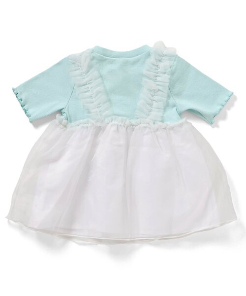 apres les cours（アプレレクール）の「お花・ハートモチーフシアートップス（Tシャツ/カットソー・キッズ・ミント/オレンジ・80/90/100/110/120/130/140）」の4枚目の写真