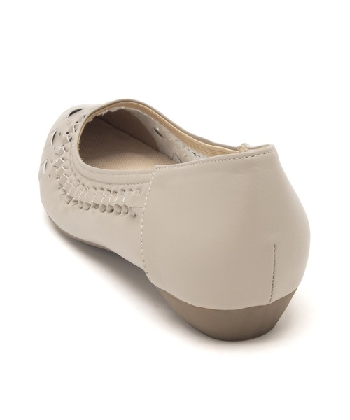 JELLY BEANS（ジェリービーンズ）の「ポインテッドサシメッシュモールドソールパンプス(215-62191)JELLY BEANS(ジェリービーンズ)（パンプス・レディース・グレー/ベージュ系/シルバー/ブラック・23/24.5/24/23.5/22.5）」の5枚目の写真