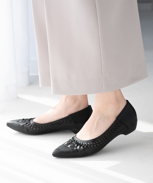 JELLY BEANS（ジェリービーンズ）の「ポインテッドサシメッシュモールドソールパンプス(215-62191)JELLY BEANS(ジェリービーンズ)（パンプス・レディース・グレー/ベージュ系/シルバー/ブラック・23/24.5/24/23.5/22.5）」の9枚目の写真