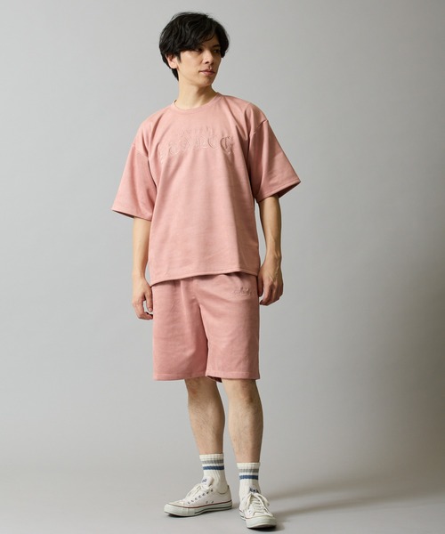 SIDEWAY STANCE（サイドウェイスタンス）の「【SIDEWAY STANCE】スエードポンチ 半袖Tシャツ（Tシャツ/カットソー・メンズ・チャコール/ベージュ/ピンク・SMALL/LARGE/MEDIUM）」の8枚目の写真
